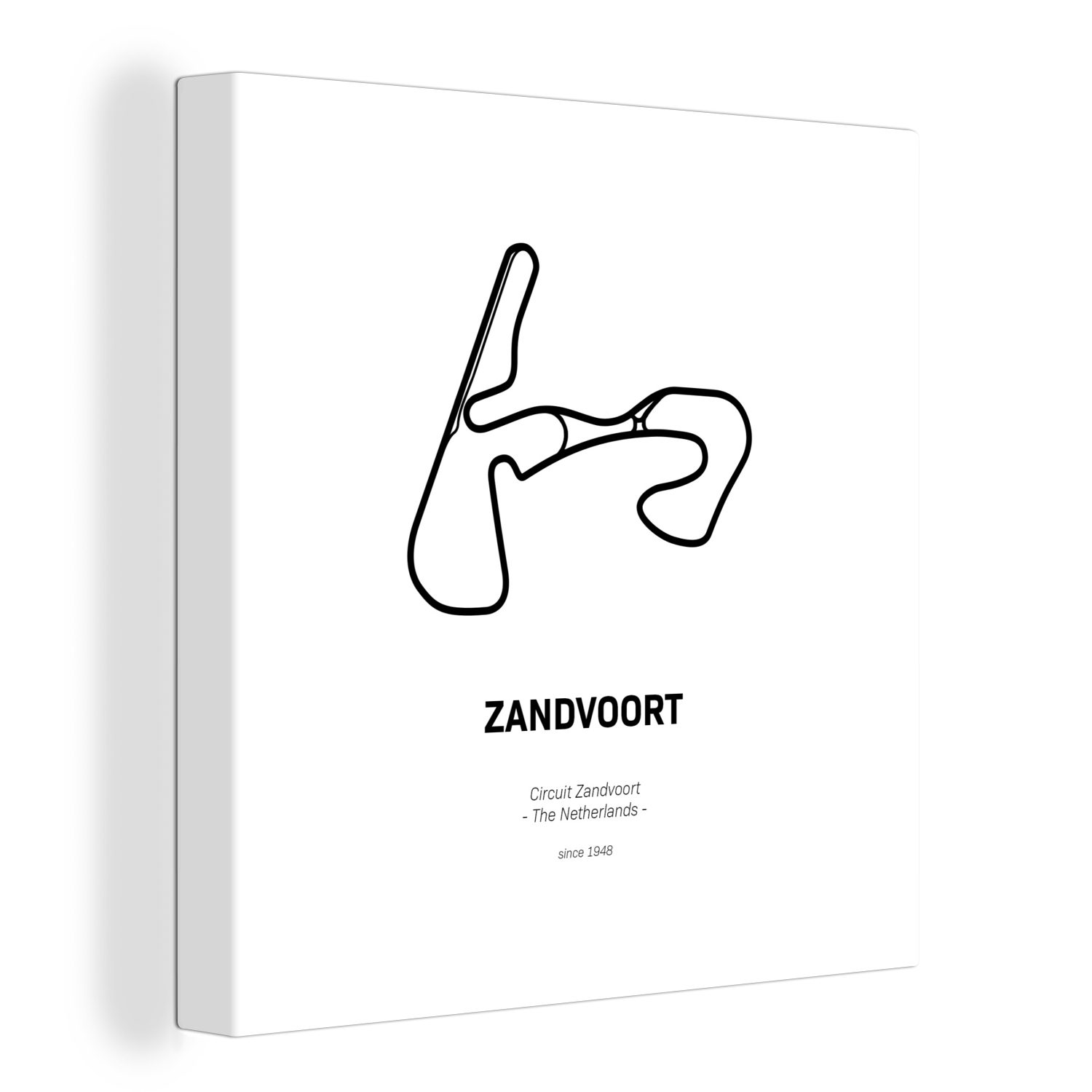 OneMillionCanvasses® Leinwandbild Rennstrecke - Zandvoort - Formel 1, (1 St), Leinwand Bilder für Wohnzimmer Schlafzimmer | Leinwandbilder