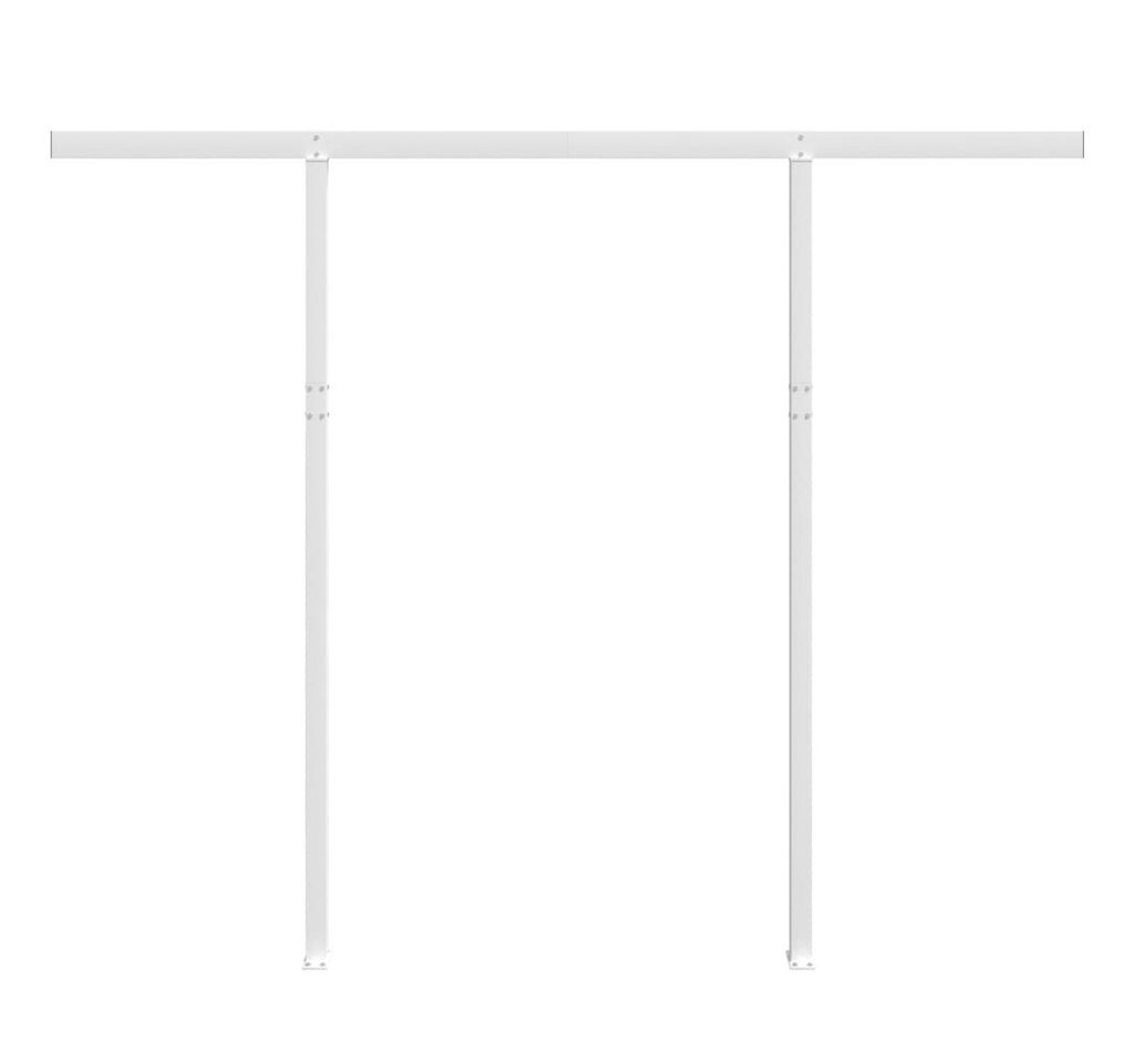 Thumbnail - vidaXL Markise Stützen für Markisen Weiß 300x245 cm Eisen (1-St)