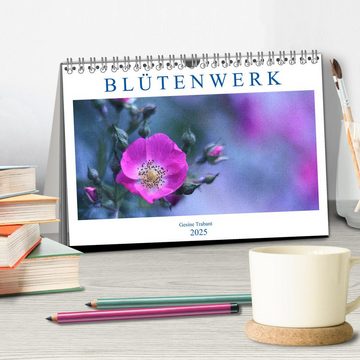 CALVENDO Wandkalender Blütenwerk (Tischkalender 2025 DIN A5 quer), CALVENDO Monatskalender