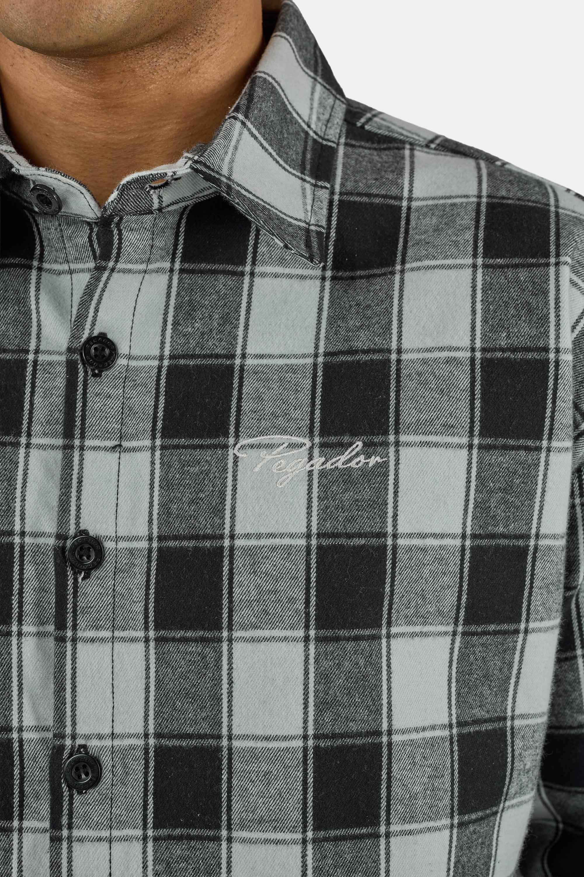 PEGADOR Langarmhemd Bevill Flannel Shirt Baumwolle, regular fit