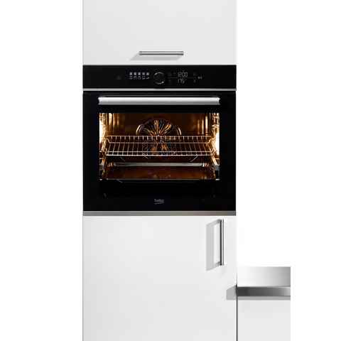 BEKO Einbaubackofen BBIM13400XS, mit 1-fach-Teleskopauszug, SteamShine