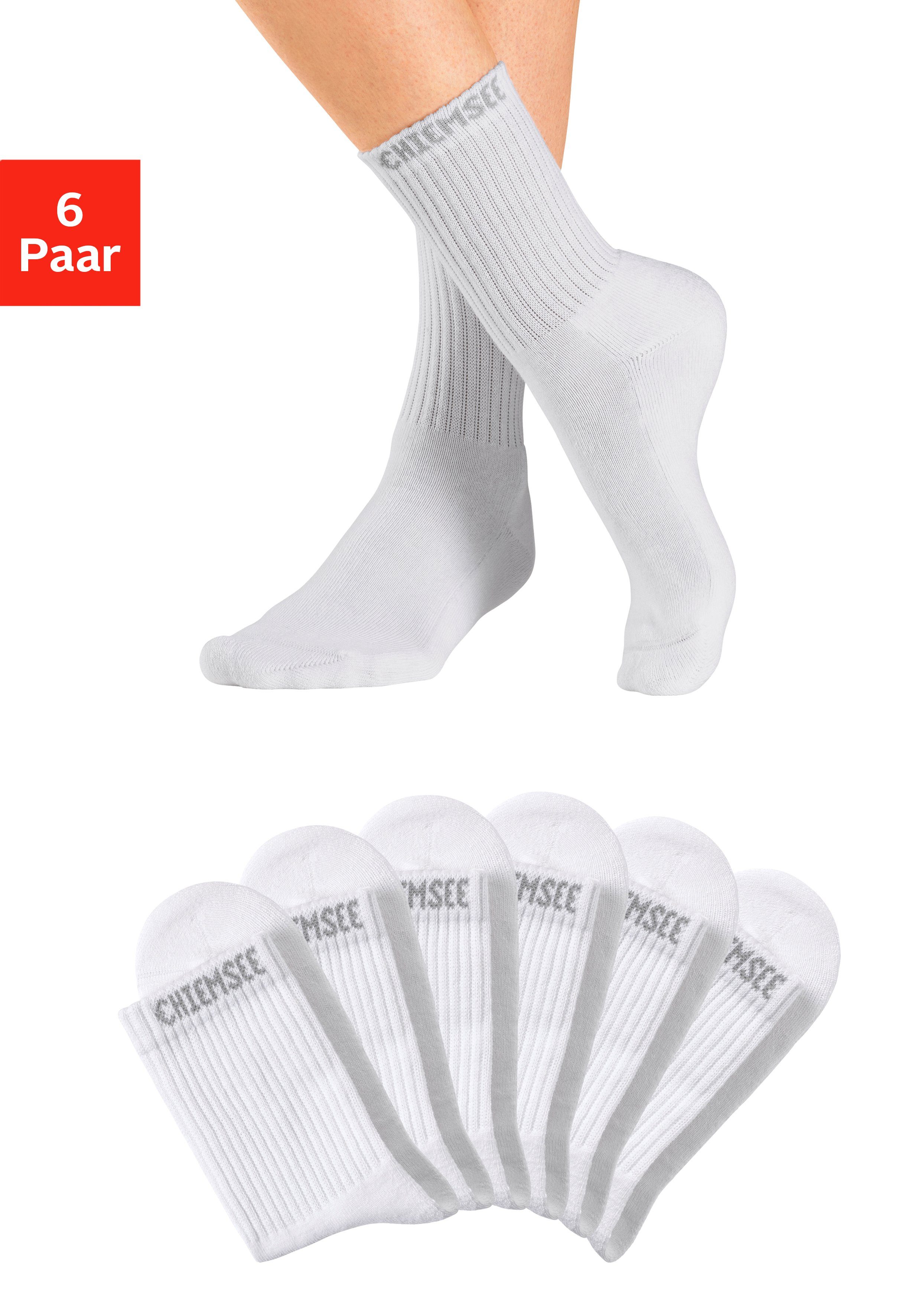 Chiemsee Tennissocken (Packung, 6-Paar) mit eingestricktem Markennamen günstig online kaufen