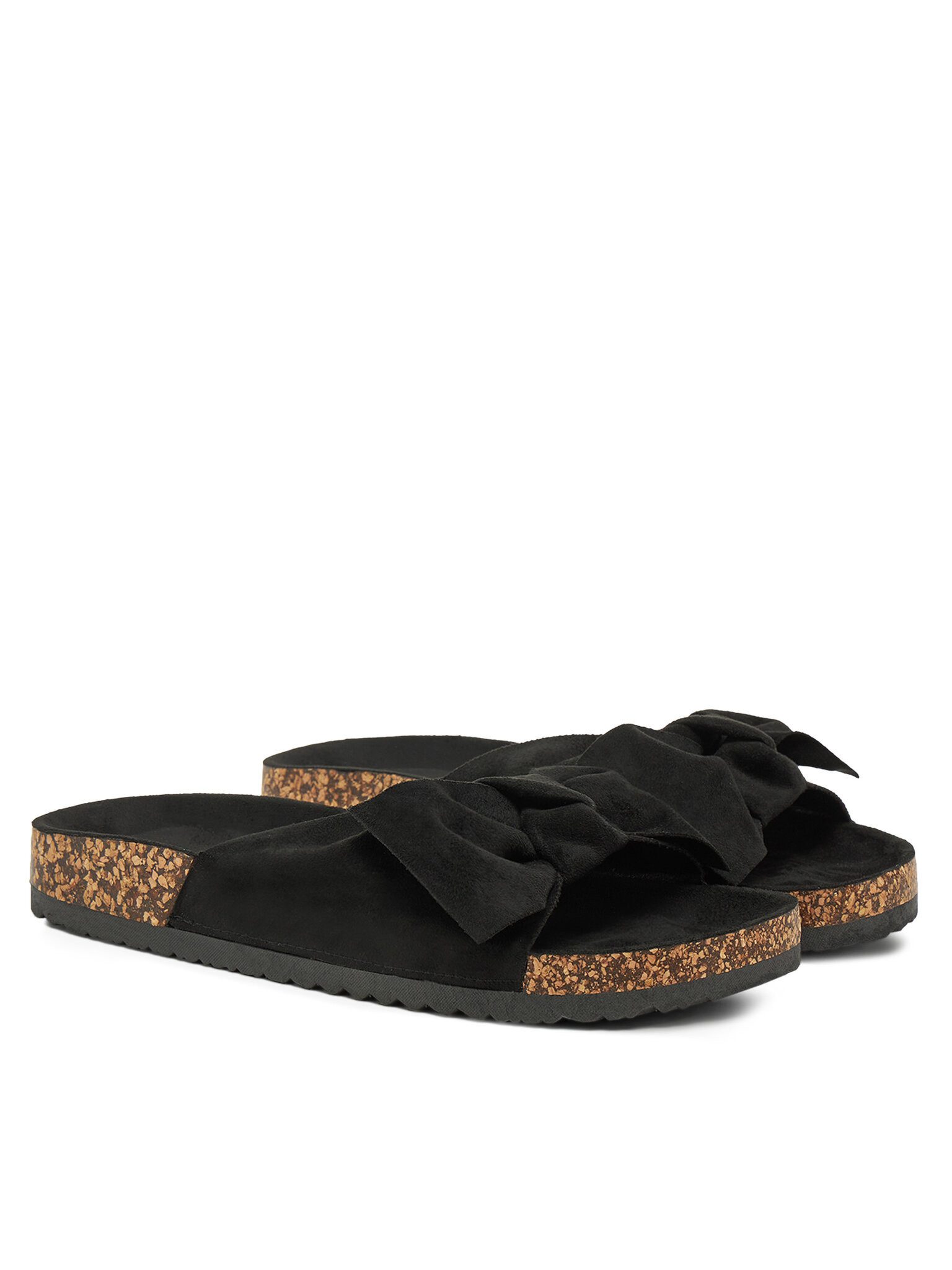 DeeZee Deezee Damen Schwarze Flip-Flops EA998-1 Badepantolette