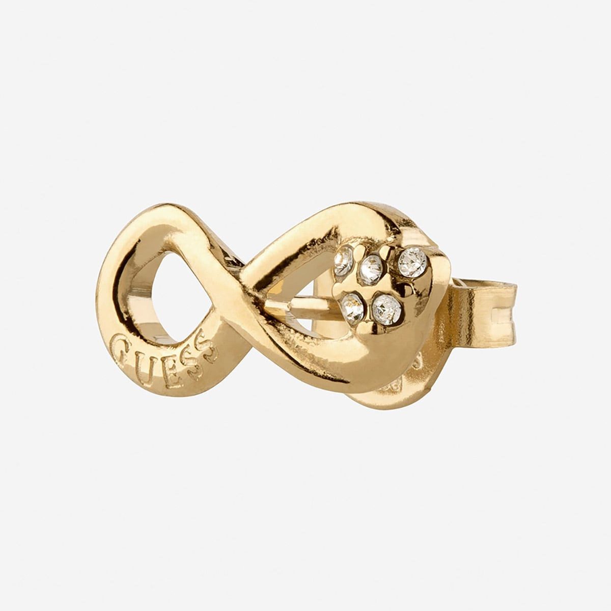 Guess Paar Ohrstecker JUBE06049JWYGT/U, für Damen Unendlichkeit Goldfarben