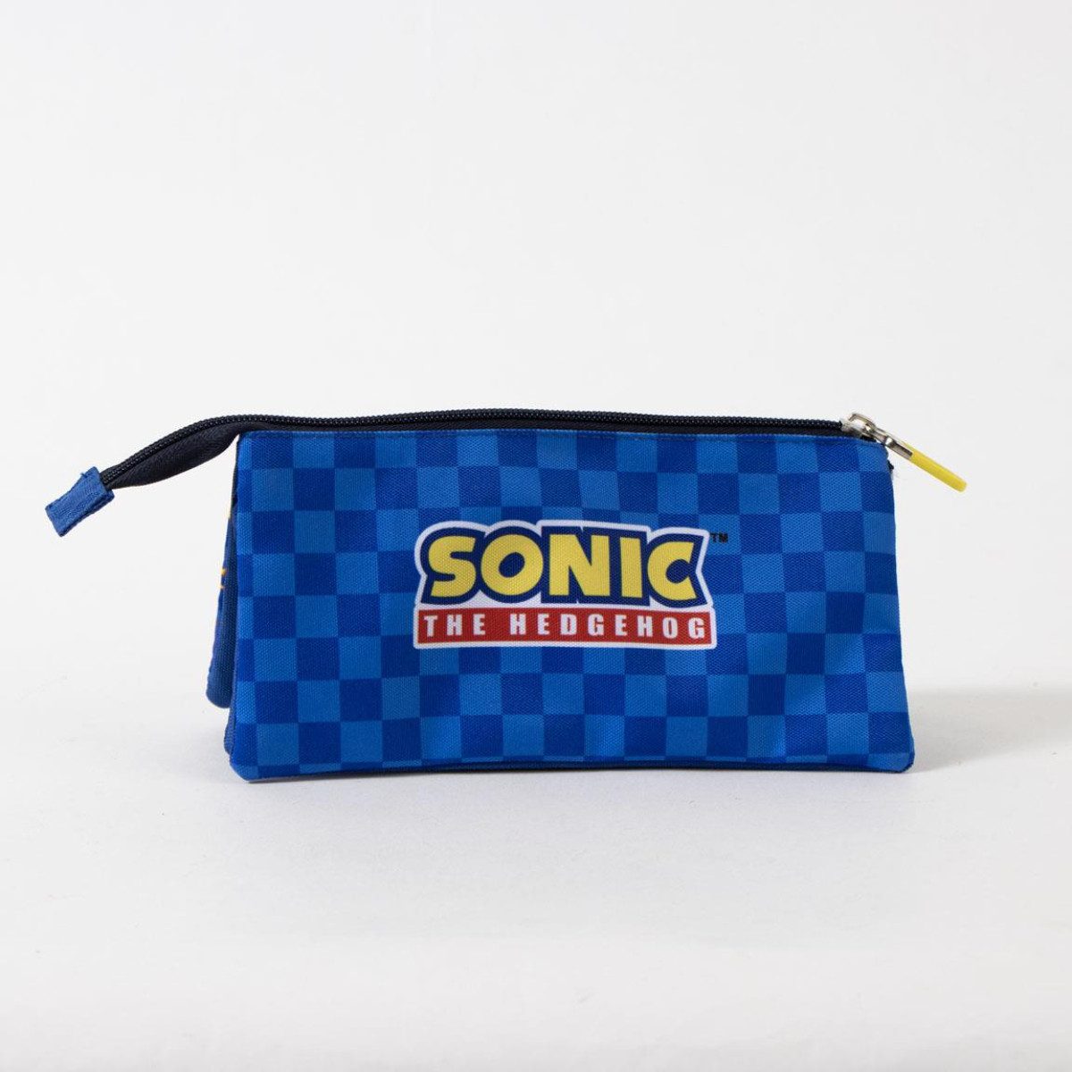 Sonic The Hedgehog Federmäppchen Federtasche mit 3 Fächern für Stifte und Schulbedarf