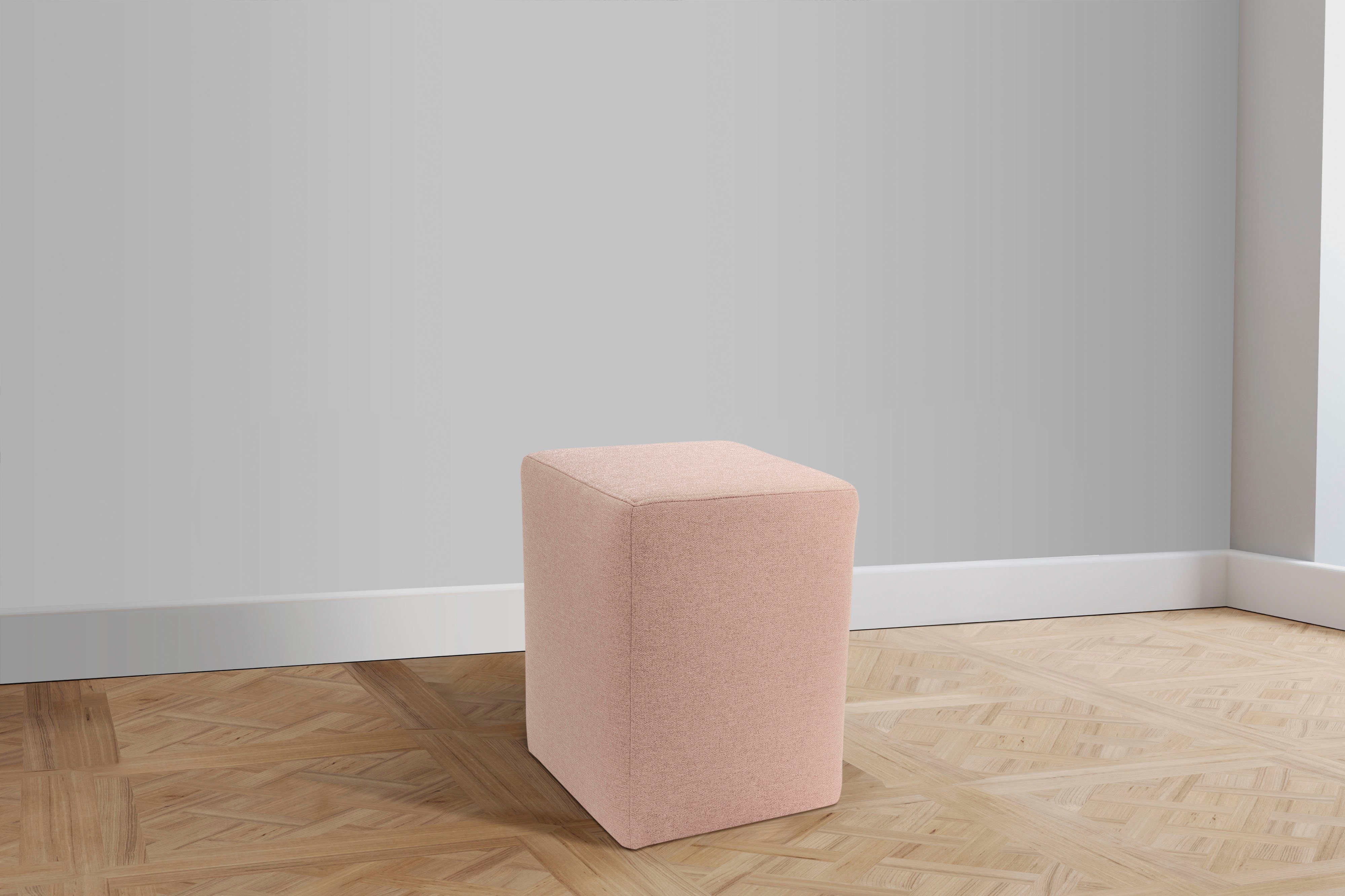 DOMO collection Polsterhocker 700012 B/T/H: 38/38/47 cm, in 2 Wochen lieferbar, in vielen Farben, Cord und Feinstruktur