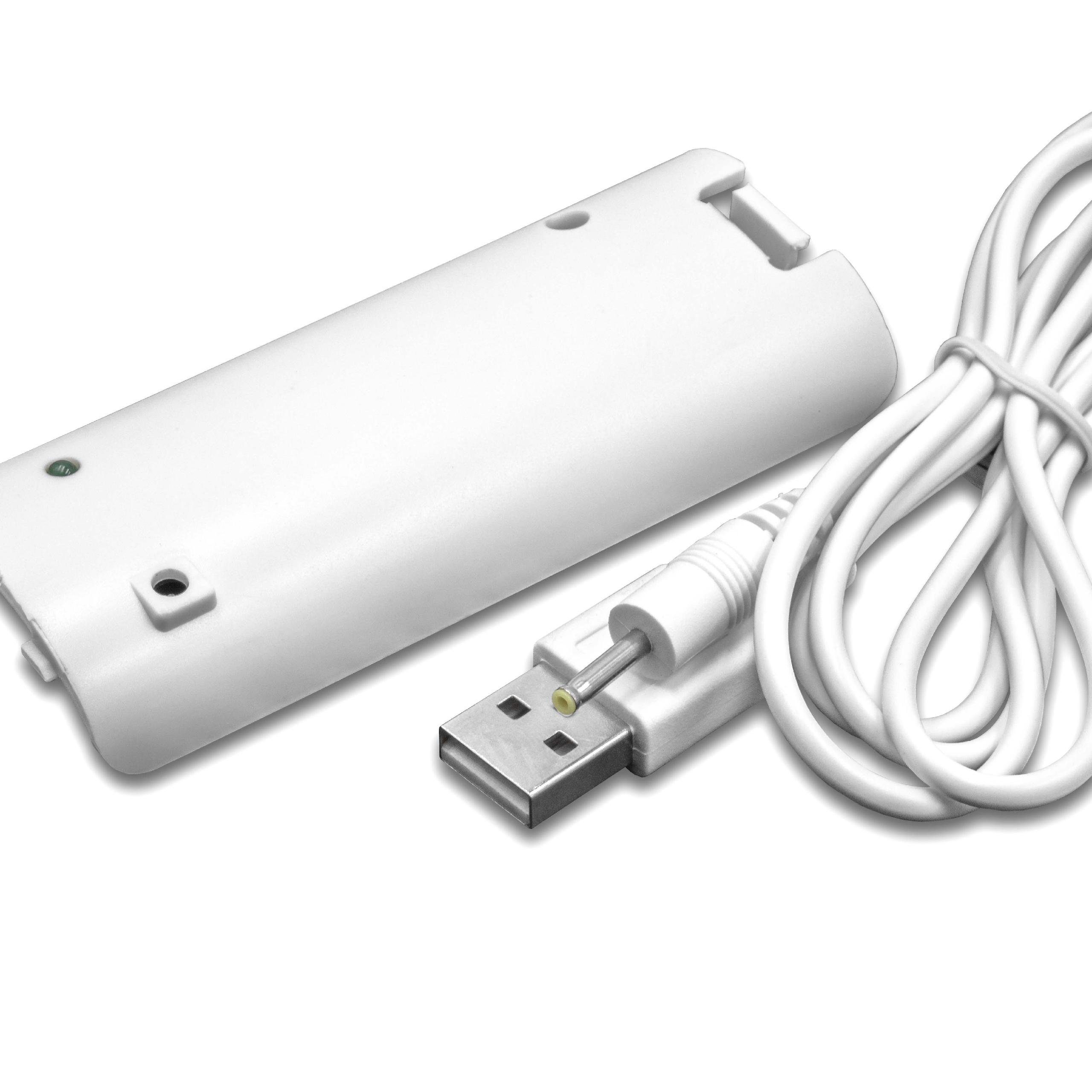 kompatibel Nintendo Controller, 400 (2,4 V) vhbw Plus Remote Wii NiMH Akku mAh mit