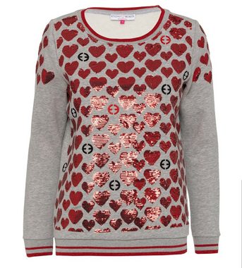 Edwina Eidtmann Sweatshirt Langarmshirt mit Pailletten