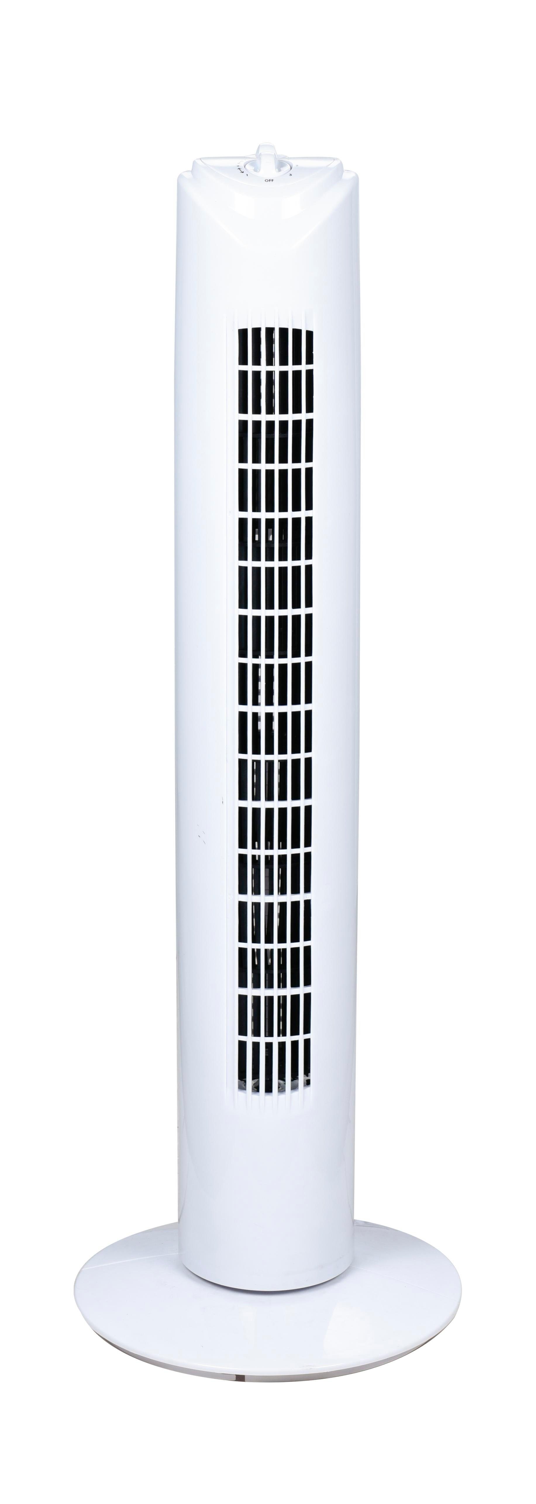 SALCO Turmventilator KLT-1082 weiß, 3 Stunden oszillierend, geräuscharm 2 Geschwindigkeitsstufen, Timer