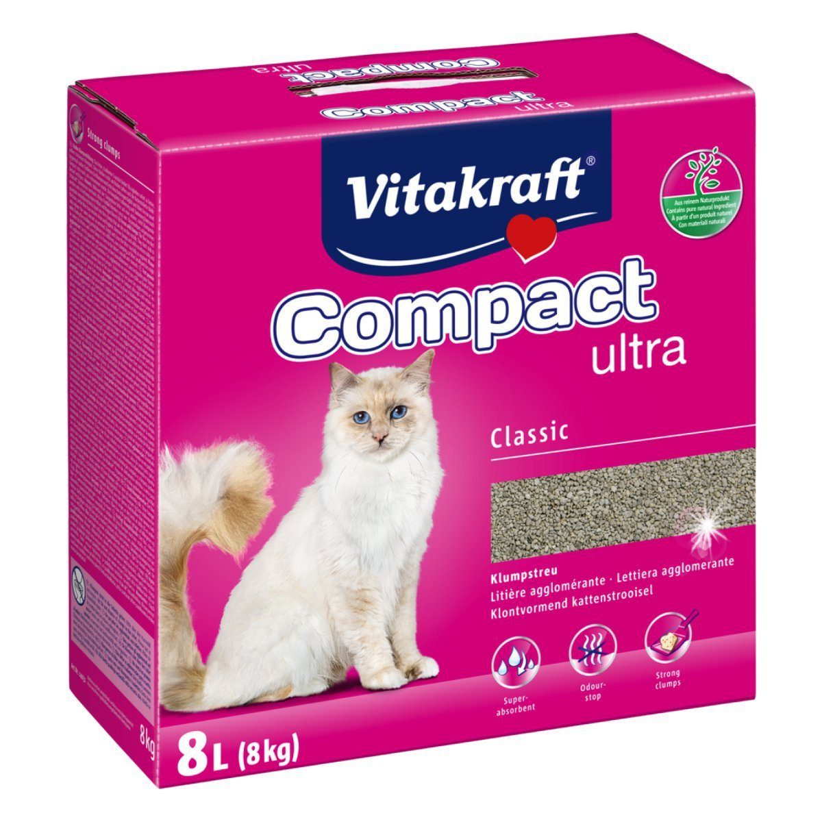 Vitakraft Katzenstreu Katzenstreu Compact ultra 8 kg von Vitakraft