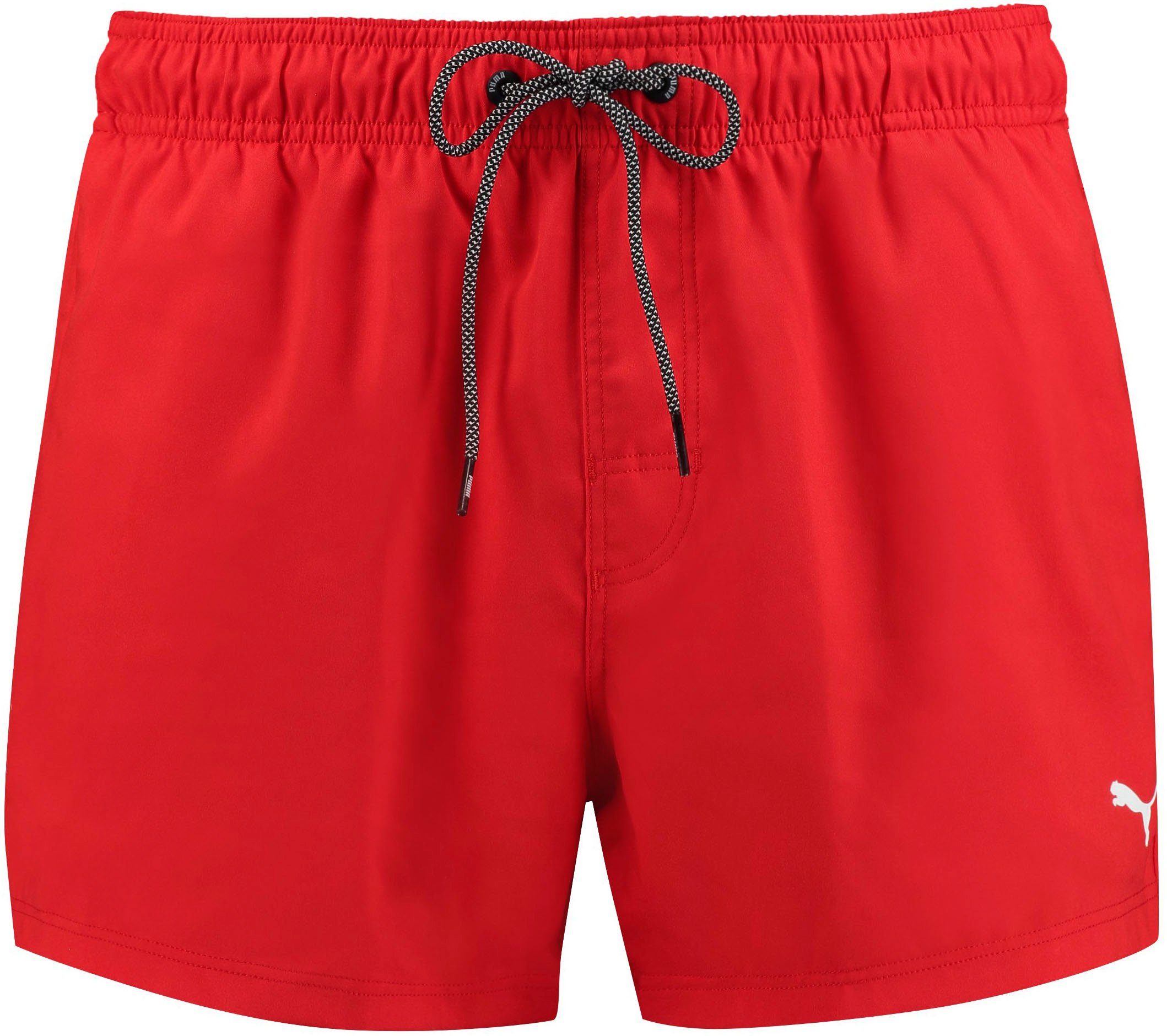 PUMA Badeshorts PUMA SWIM MEN SHORT LENGTH SWIM SHORTS mit seitlichen Eingriff-Taschen, Gesäßtasche mit Klettverschluss – Bild 2 von 5