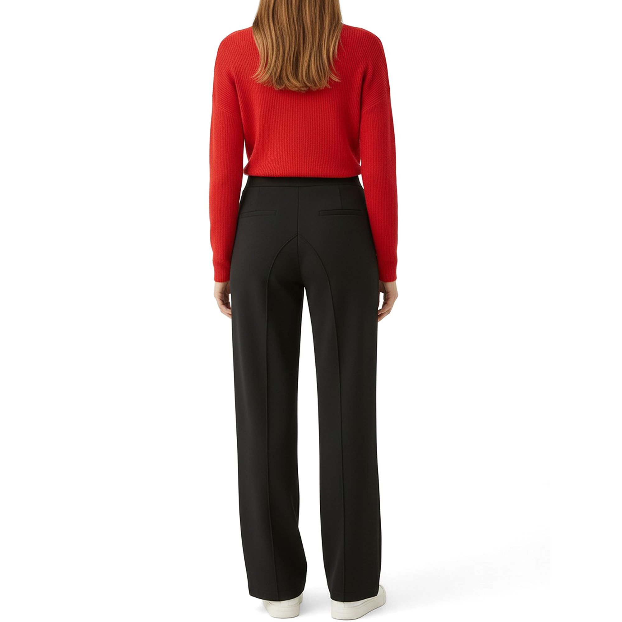 Smith & Solo Jogginghose Damen, Viskose Hose, Schlupfhose Elegant Freizeithose Knitterfrei, Bügelfalte, Komfortbund, Soft Touch, Formstabil