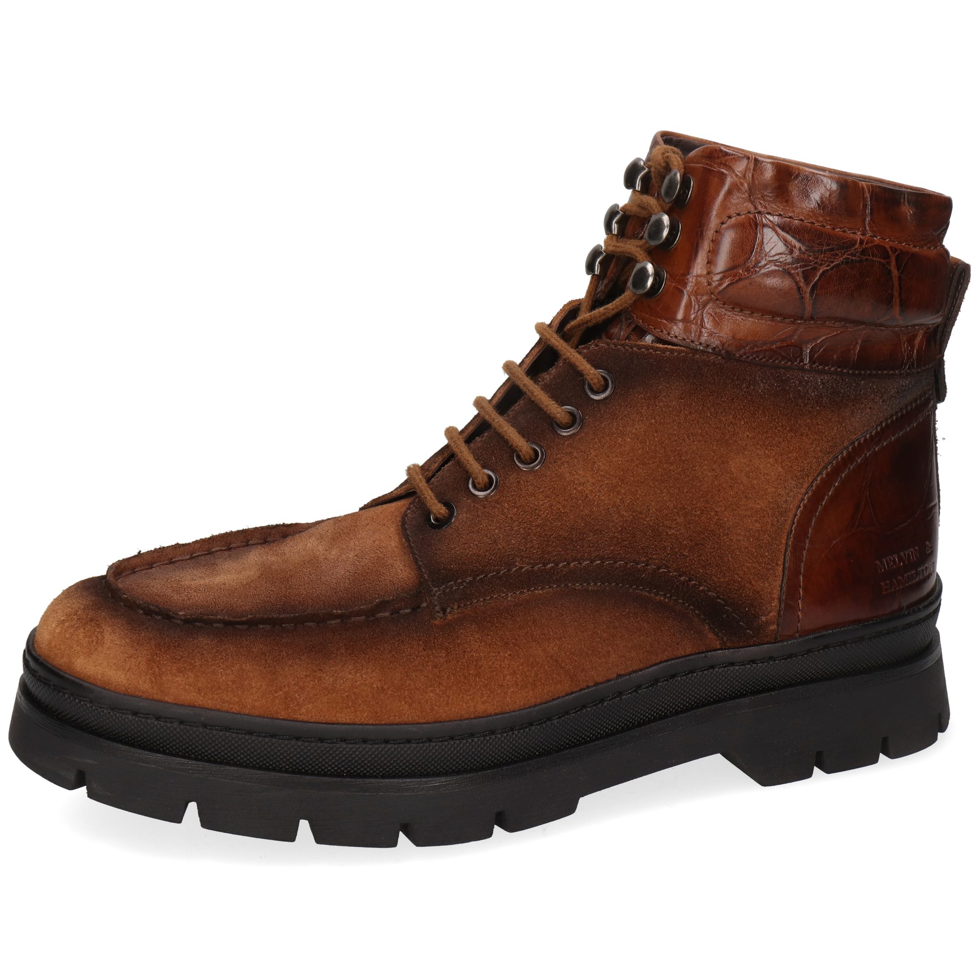 Jaden 1 Leder-Schnürstiefeletten für Herren Stiefelette