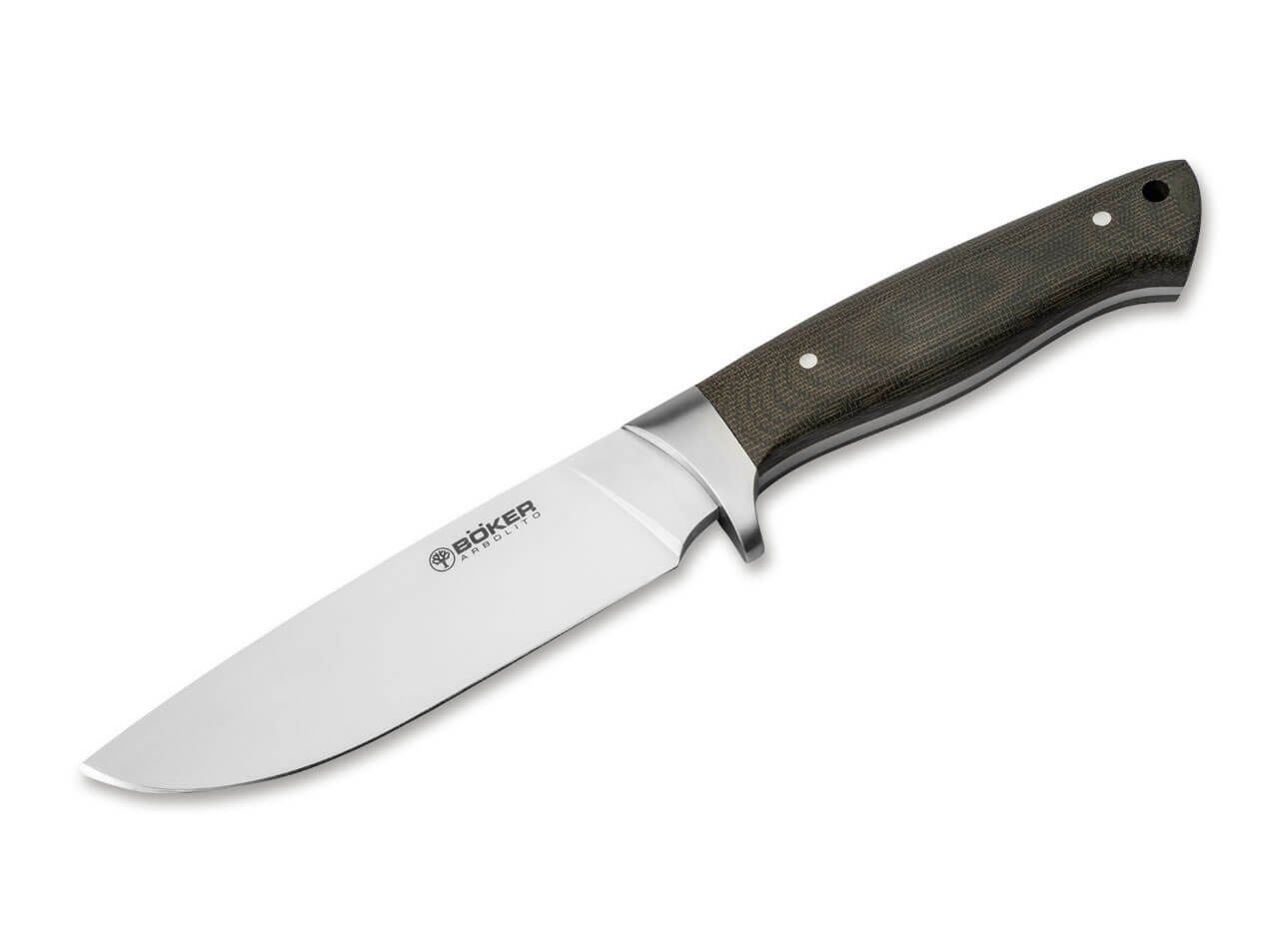 Böker Arbolito Survival Knife Böker Arbolito Hunter Micarta feststehendes Messer mit Lederscheide, (1 St)