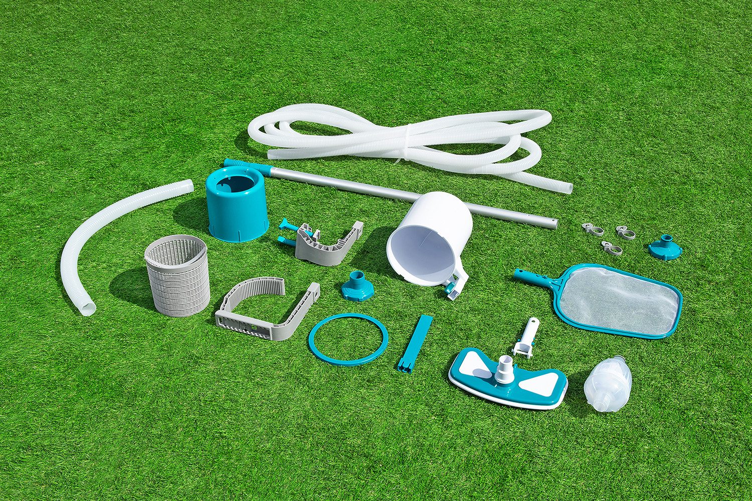 Bestway Poolbodensauger AquaClean™ Deluxe, (Set, für Poolgrößen bis 610 cm), ausgenommen Stahlwandpools