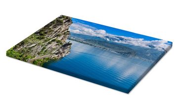 Posterlounge Leinwandbild Editors Choice, Sommerblick über den Gardasee, Fotografie