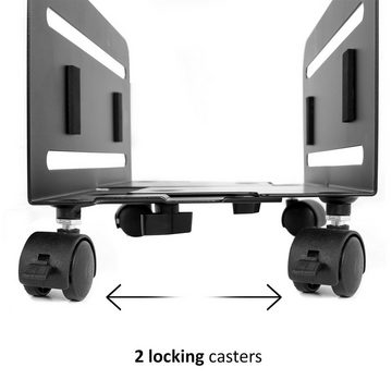 Maclean MC-851 Halterung, (PC-Ständer Universal Computer Ständer bis 10kg mit Rollen)