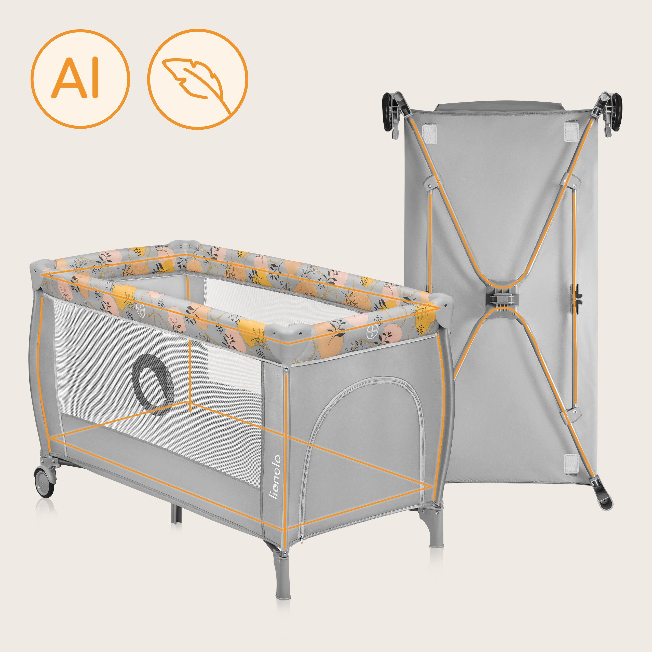 lionelo Baby-Reisebett Stefi Plus, 2in1: Babybett günstig online kaufen