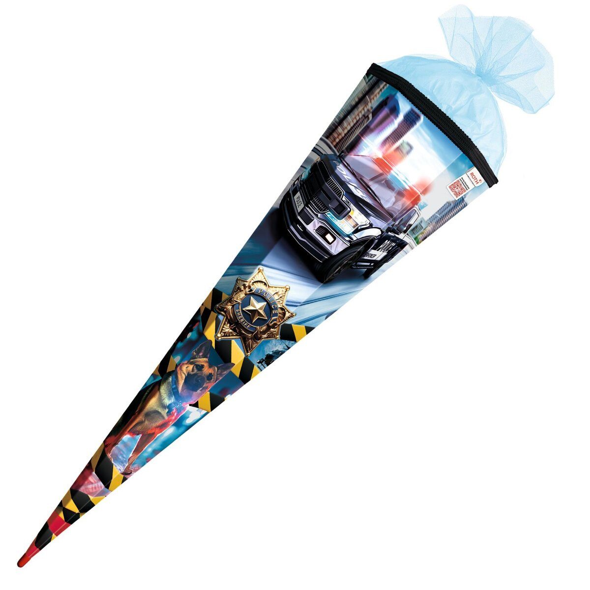 Roth Ideen Schultüte Schultüte Polizei 911 - sechseckig 85 cm