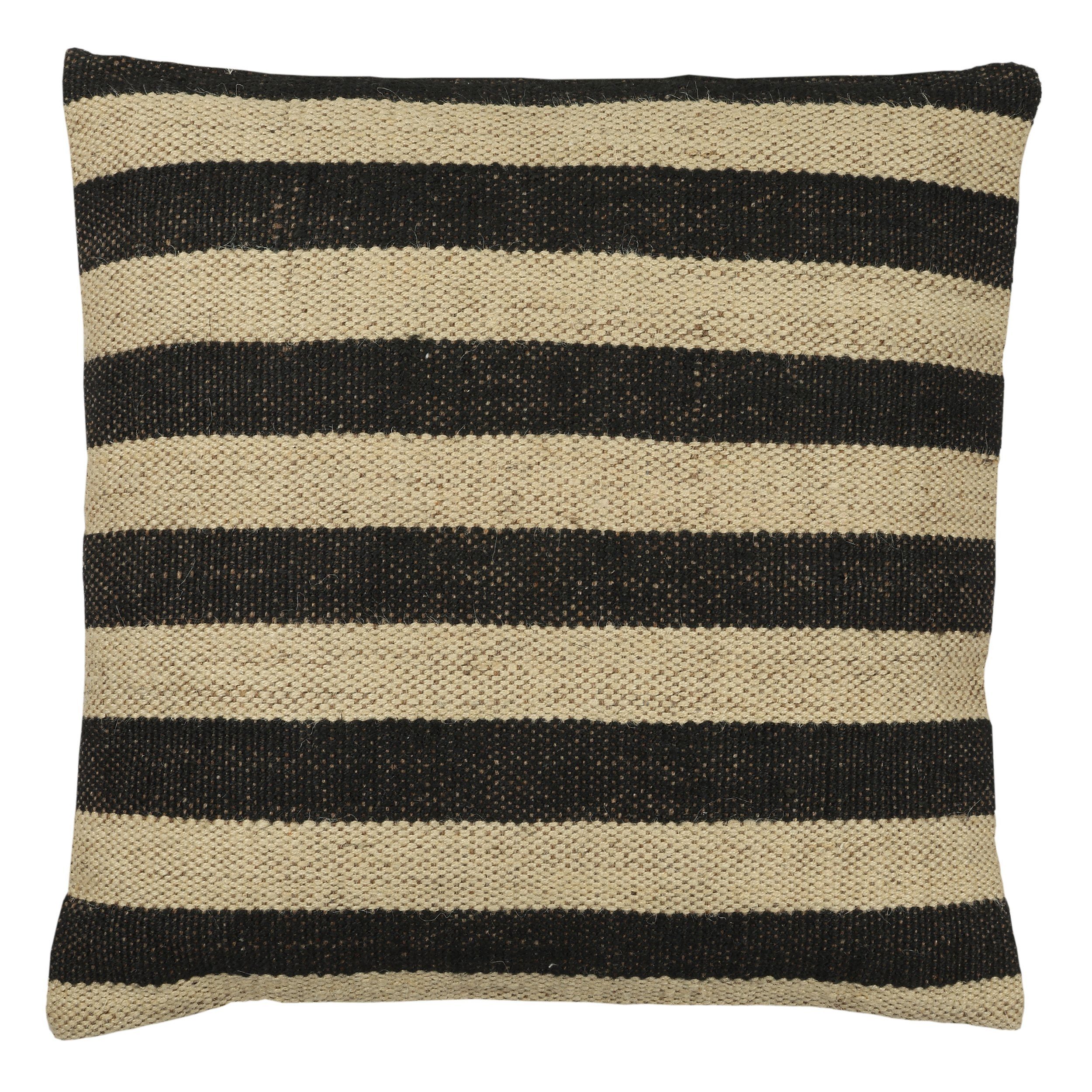 EGLO Living Dekokissen Chevery, Dekokissen aus Jute und Wolle, Kissenbezug gewebt mit Inlett, 50x50 cm