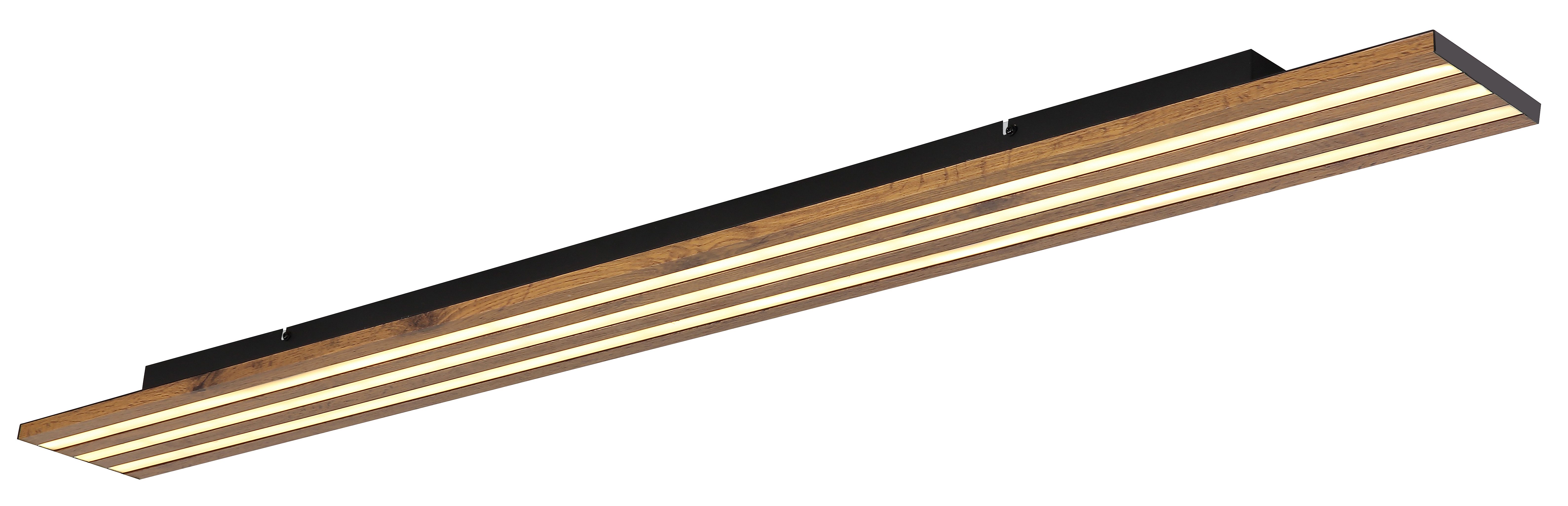 GLOBO LIGHTING Deckenleuchte HAYDEN, LED fest integriert, Schwarze LED-Deckenleuchte, dimmbar, smart, Fernbedienung & Nachtlicht
