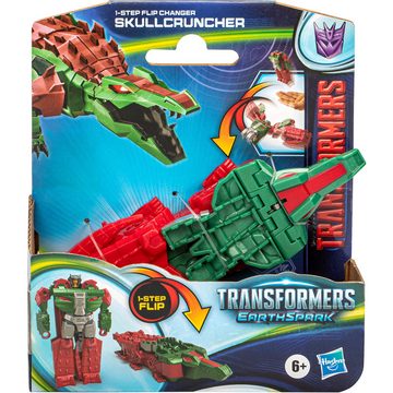 Hasbro Spielfigur Transformers: EarthSpark 1-Step Flip Changer Skullcruncher