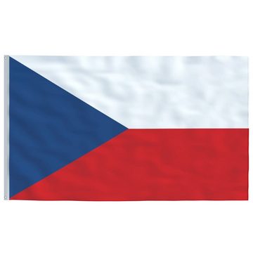 vidaXL Fahne Tschechische Flagge mit Mast 5,55 m Aluminium