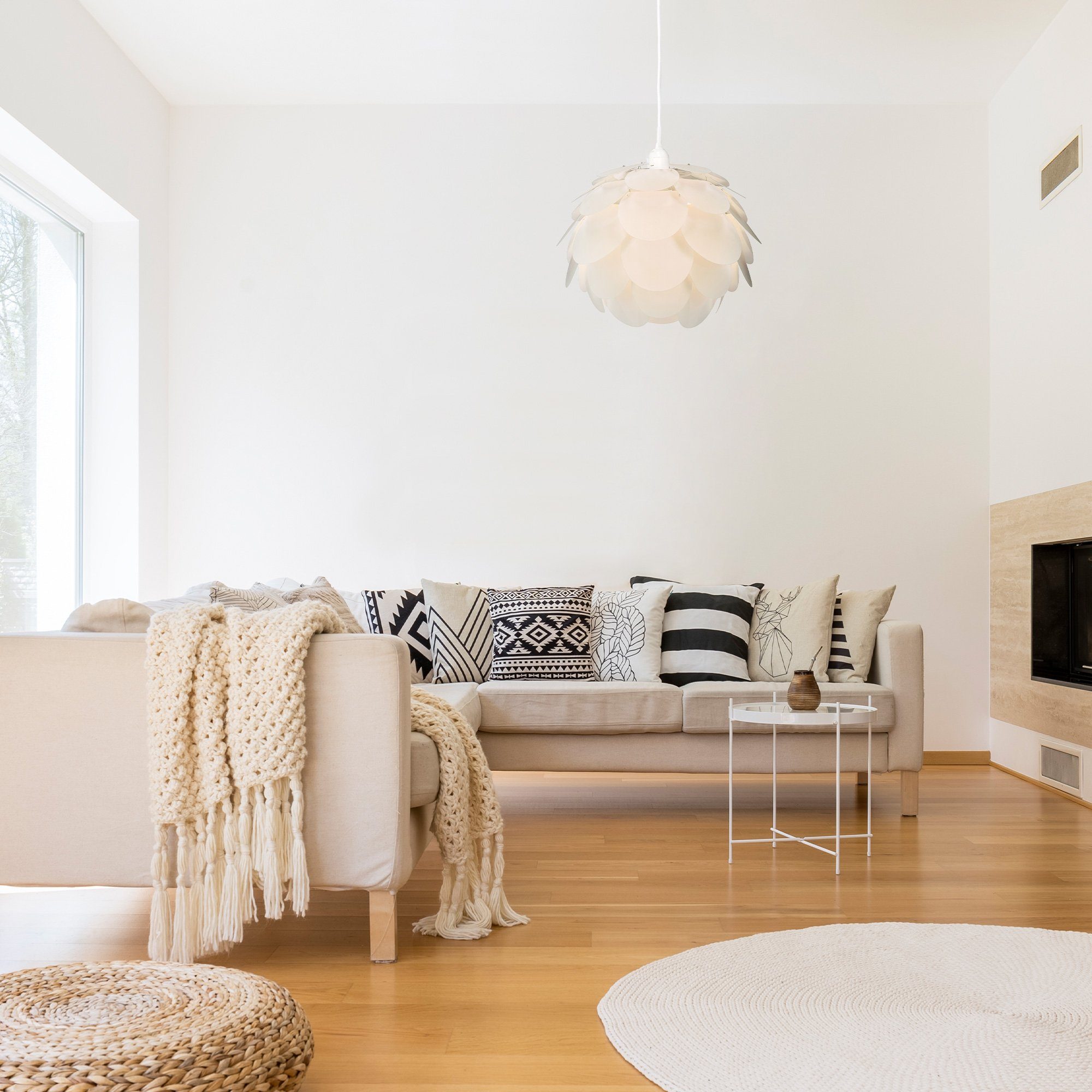 kwmobile Deckenleuchten DIY Puzzle Lampe Blüten Design, Set mit Deckenbefes günstig online kaufen