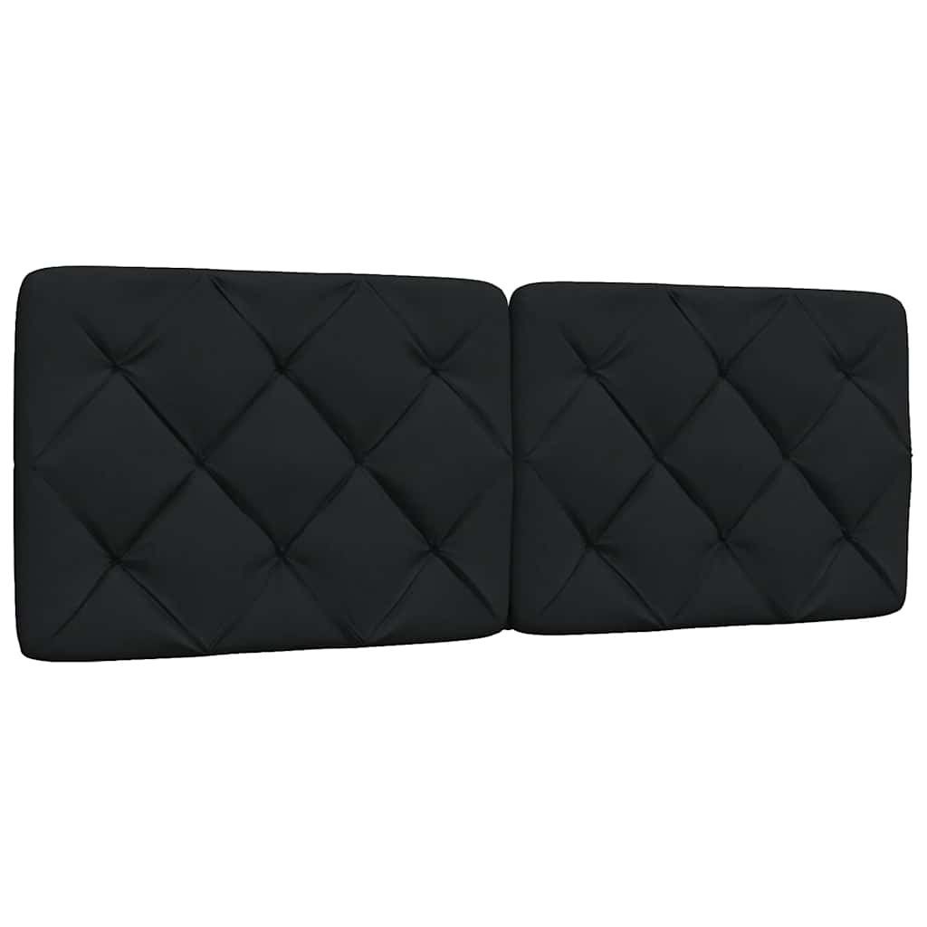 vidaXL Bett Kopfteil-Kissen Schwarz 140 cm Stoff (1-tlg)