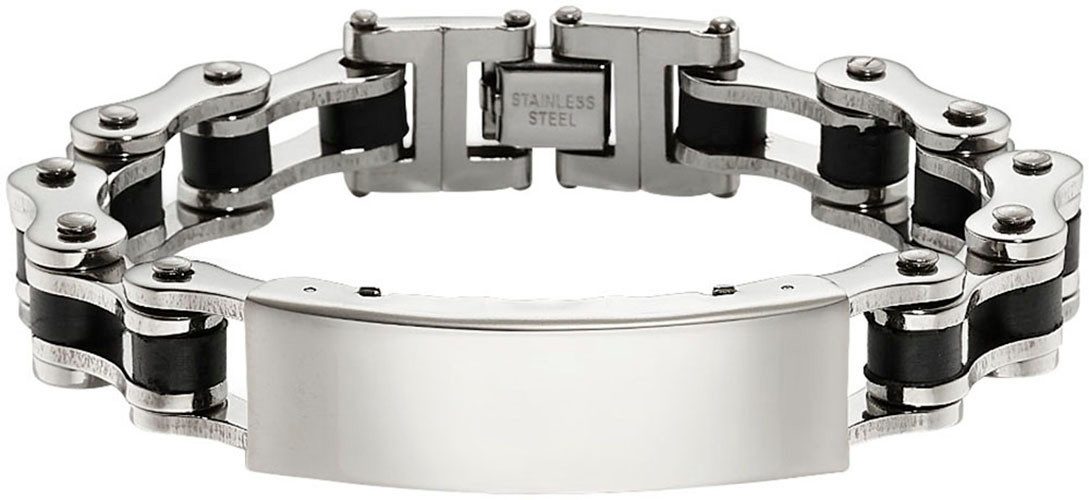 Bruno Banani Edelstahlarmband Schmuck Geschenk Armband Fahrradkette bicolor, B4088B/20/00/21