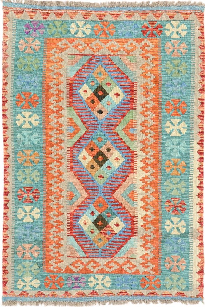Orientteppich Kelim Afghan Heritage 102x150 Handgewebter Moderner Orientteppich, Nain Trading, rechteckig, Höhe: 3 mm