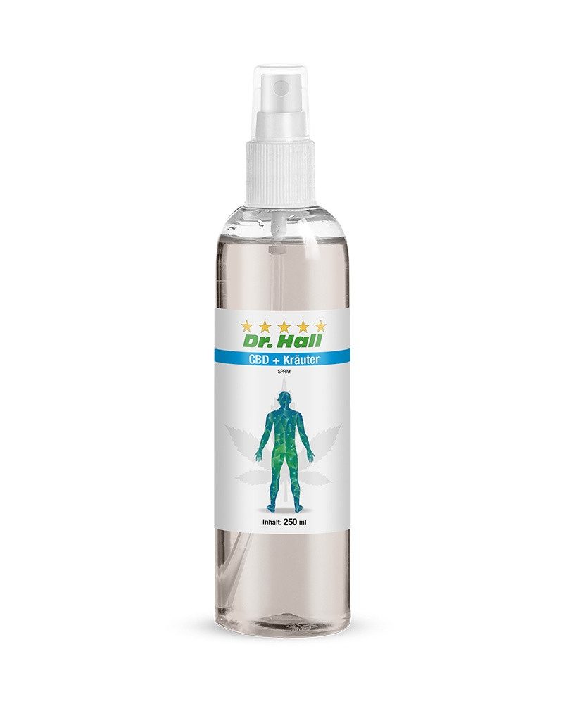 Dr. Hall Körperpflegemittel CBD + Kräuter Spray, belebendes Pflegespray mit Hanföl und Kräuterextrakten