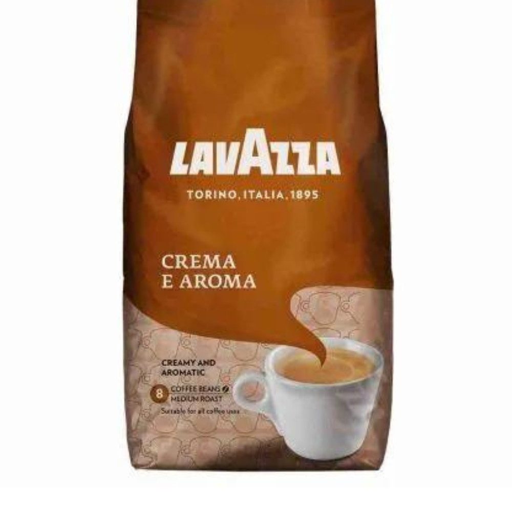 Lavazza Kaffee- /Teestation LAVAZZA CREMA E AROMA Kaffeebohnen, 1l Kaffeekanne, geeignet für Vollautomaten, Arabica- und Robustabohnen