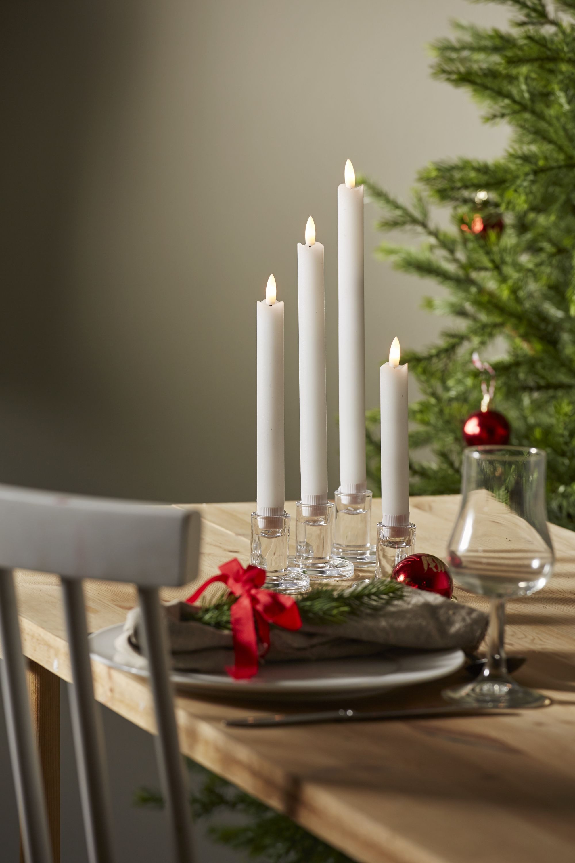 STAR TRADING LED Dekolicht LED-Kerzen 'Flamme' lang, 4er Set, versch. Größe günstig online kaufen