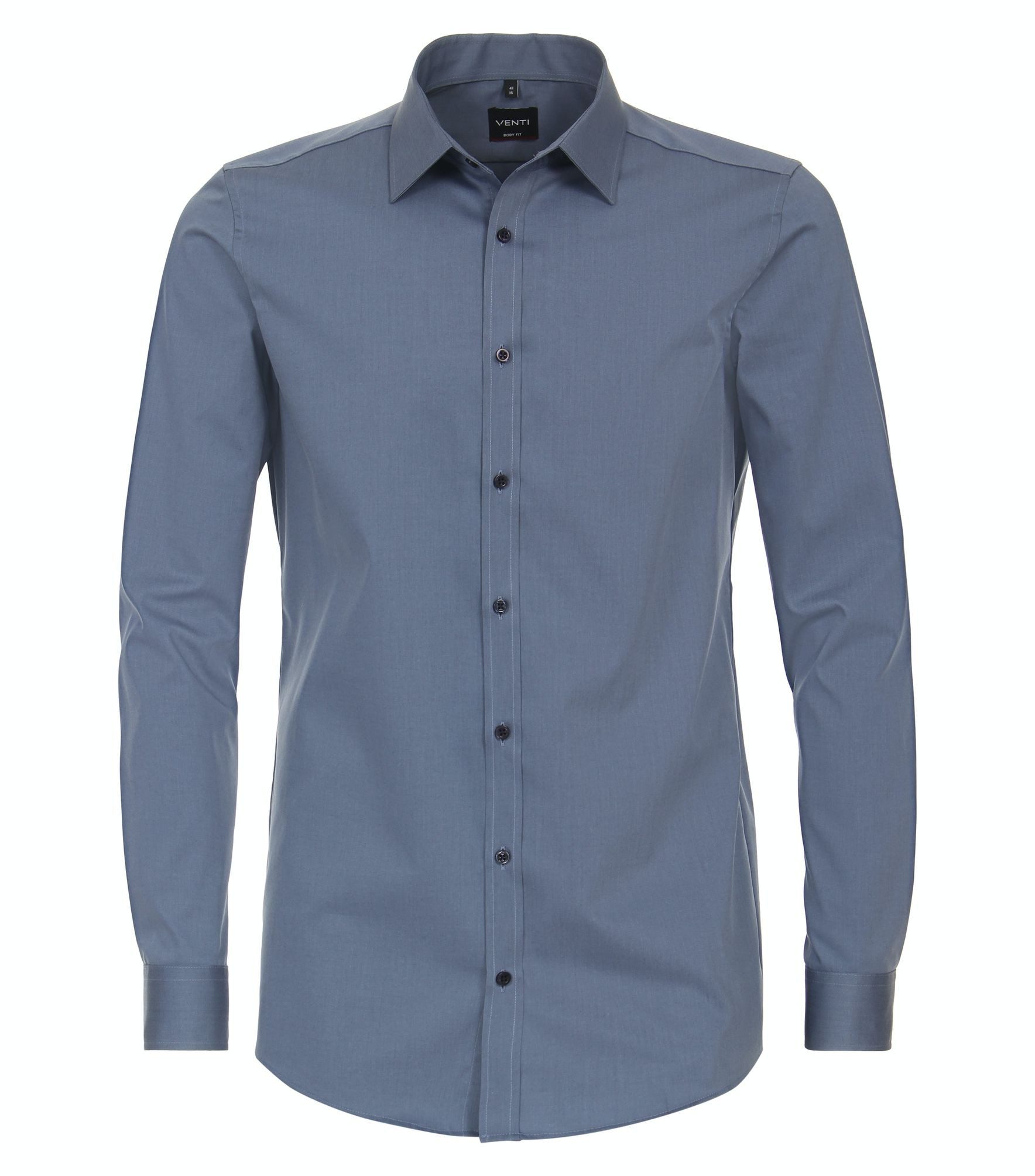 VENTI Langarmhemd Hemd unifarben slim fitKent günstig online kaufen