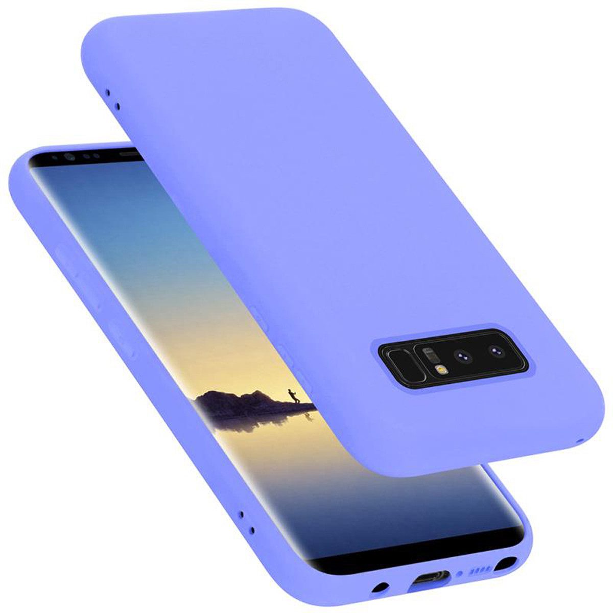 Cadorabo Handyhülle für Samsung Galaxy NOTE 8 Hülle Samsung Galaxy NOTE 8, Flexible Hülle TPU Silikon Schutzhülle Back Cover Case