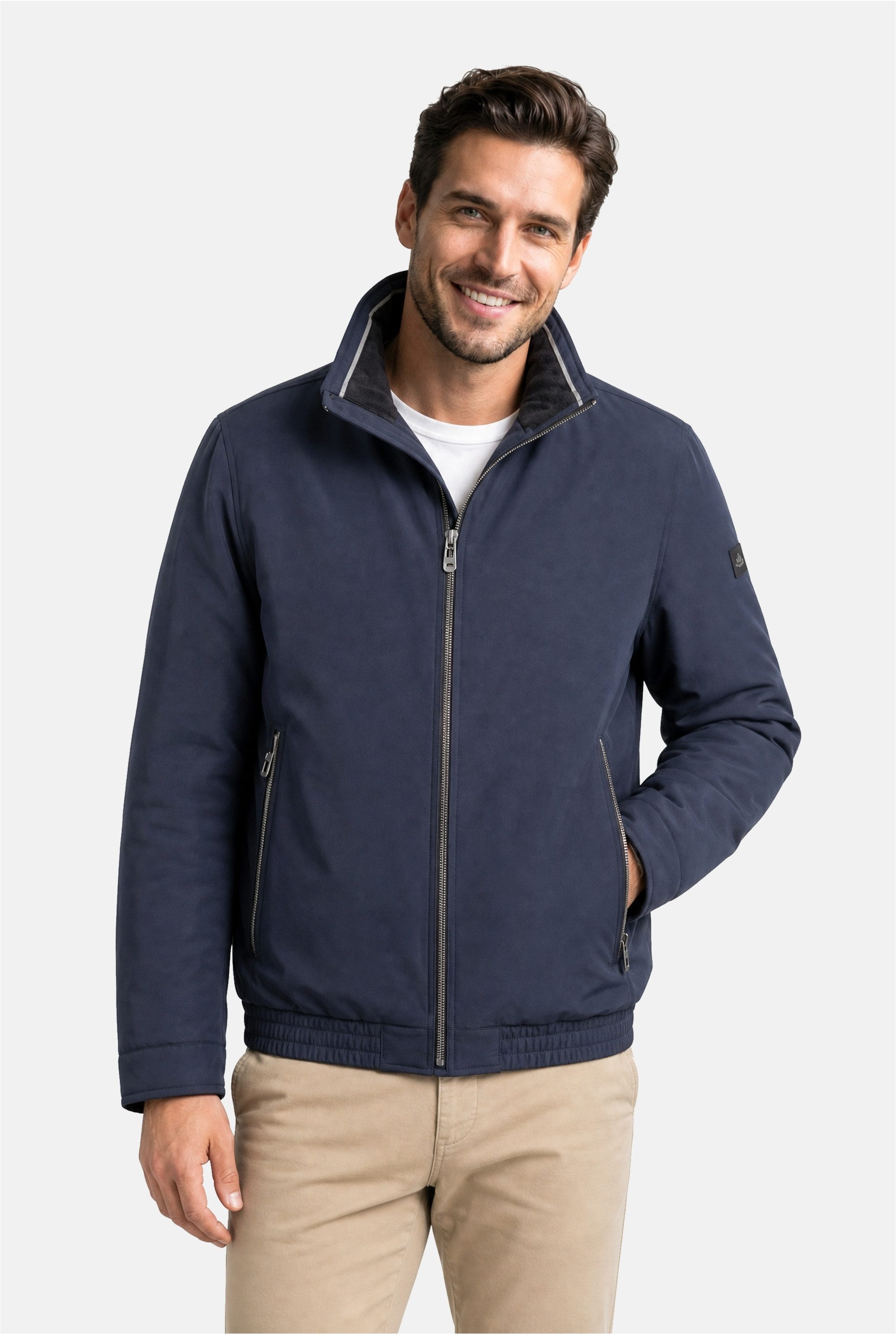 New Canadian Winterjacke Cotton-Touch-Blouson (1-St) mit wind- und wasserabweisendem Material