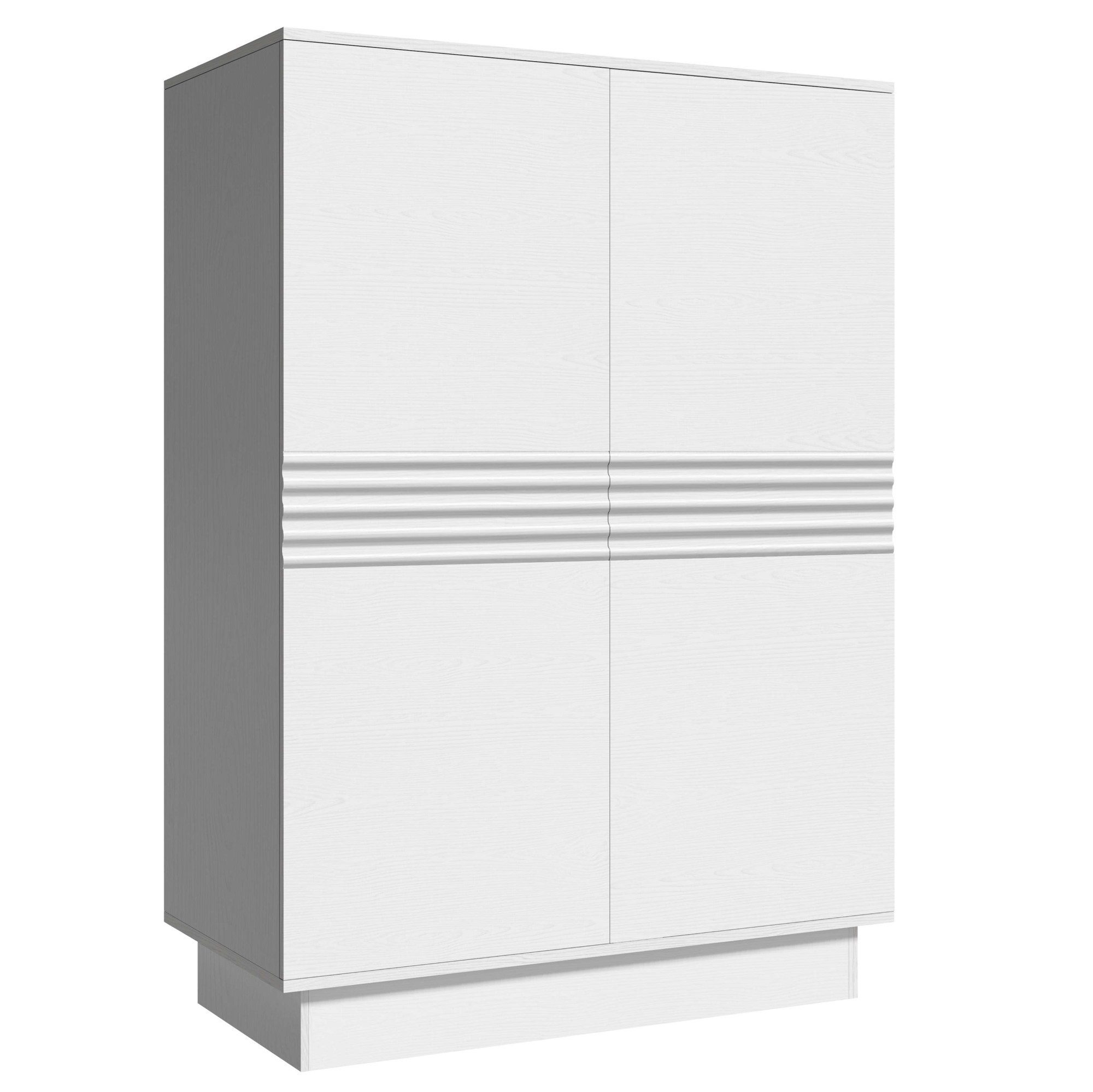 OTTO home Highboard Angers, Kommode, Midischrank mit Push-to-open, 2 Einlegeböden, Breite 90 cm