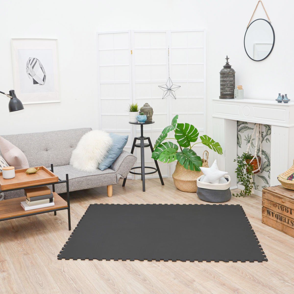 LittleTom Puzzlematte ab dem 1. Tag - 18 Teile Baby Spielmatte - 30 x 30 Kinder Krabbelmatte, (18-tlg), Spielunterlage für Babys und Kleinkinder - Kinderzimmer Puzzleteppich