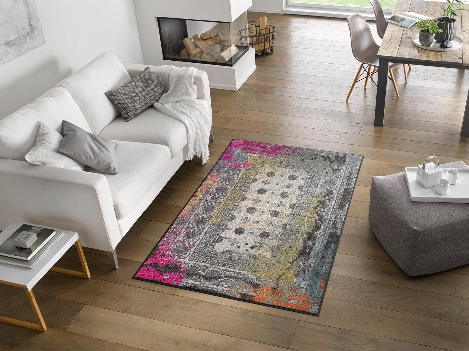 wash+dry by Kleen-Tex Fußmatte Taza, rechteckig, Höhe: 7 mm, Schmutzfangmat günstig online kaufen