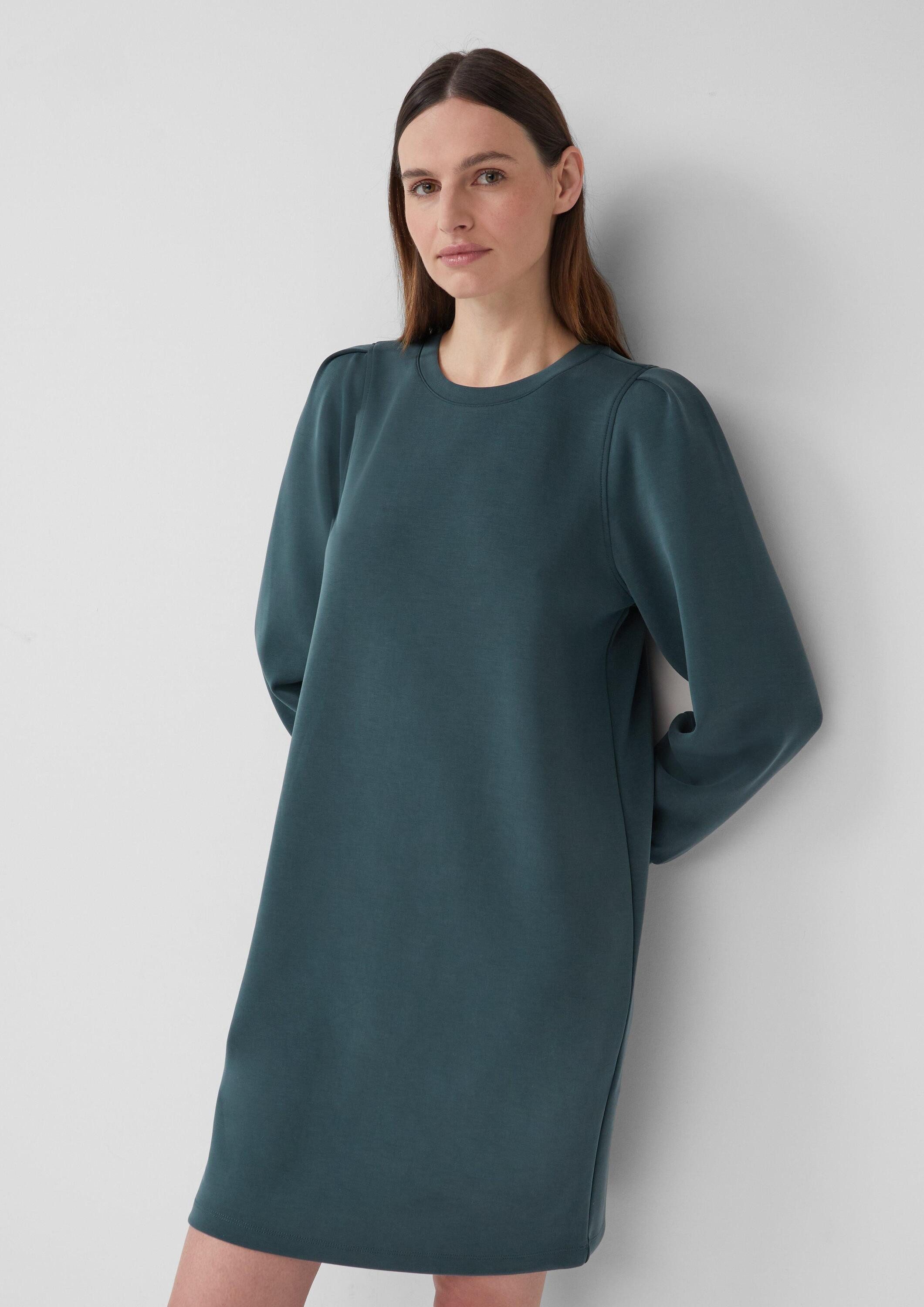 s.Oliver Minikleid Kleid Scuba-Kleid mit Faltendetail am Arm günstig online kaufen