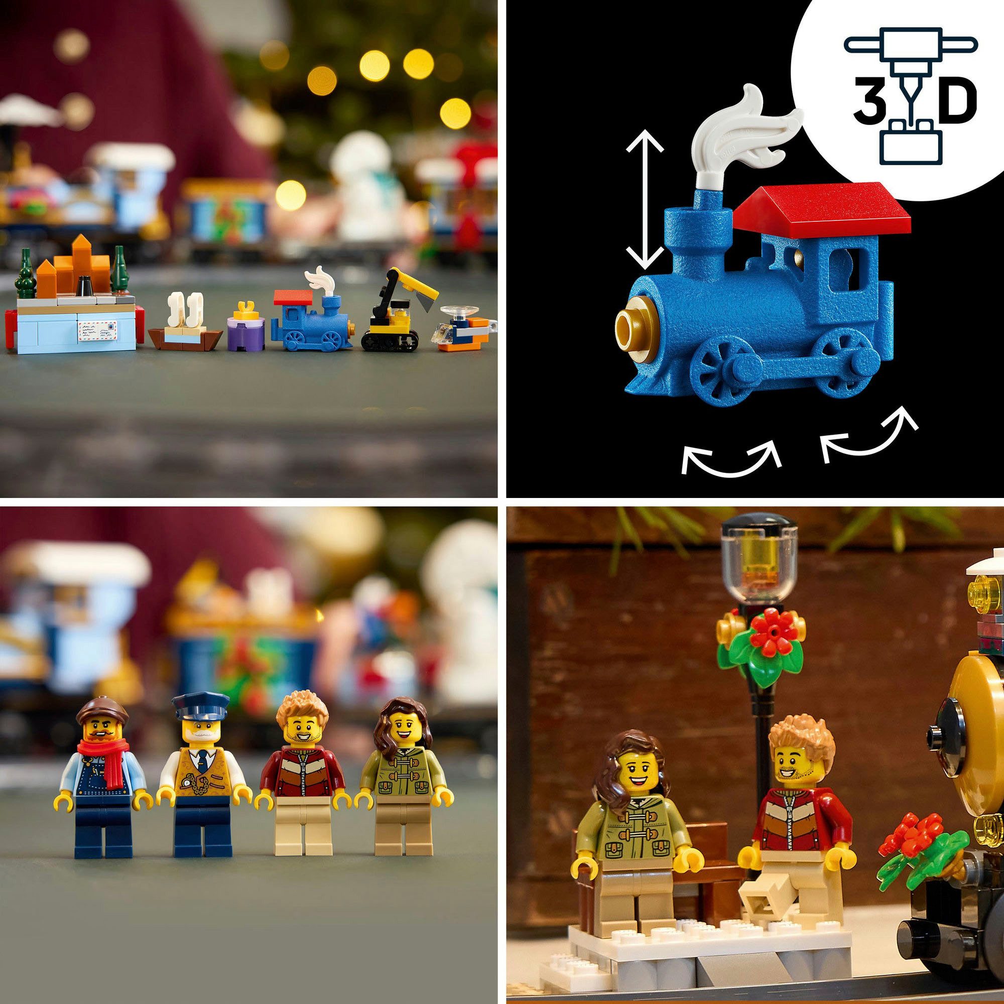 LEGO® Weihnachtsexpress (10361), LEGO Icons Konstruktionsspielsteine, (956 St), Exklusives Set