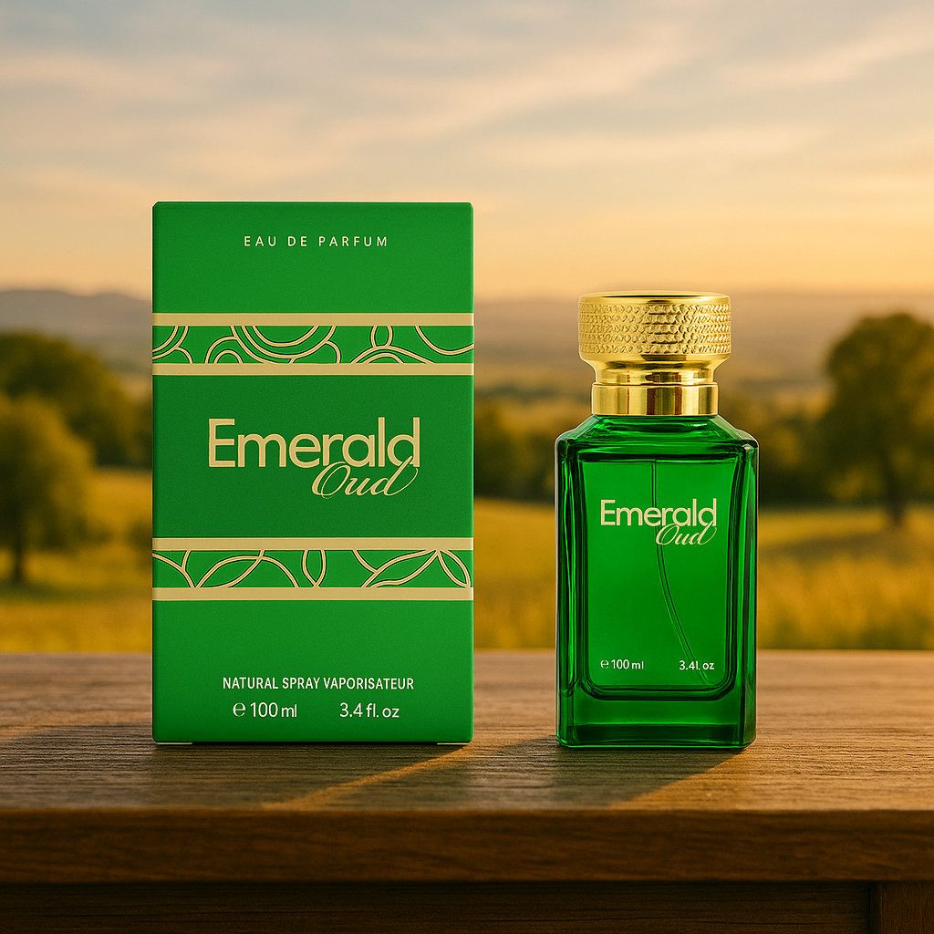 Attar & Co London Eau de Parfum Emerald Oud Classic & Intense Unisex, Floral-Orientalisch 100 ml, 1-tlg., Hergestellt in England, Zitrone, Safran, Rose, Moschus