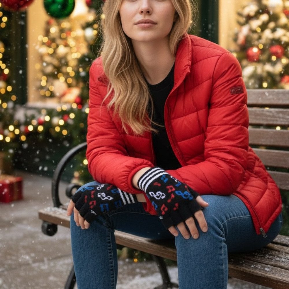 mugesh Strickhandschuhe Handschuhe Notenmix (2-St., 1) günstig online kaufen