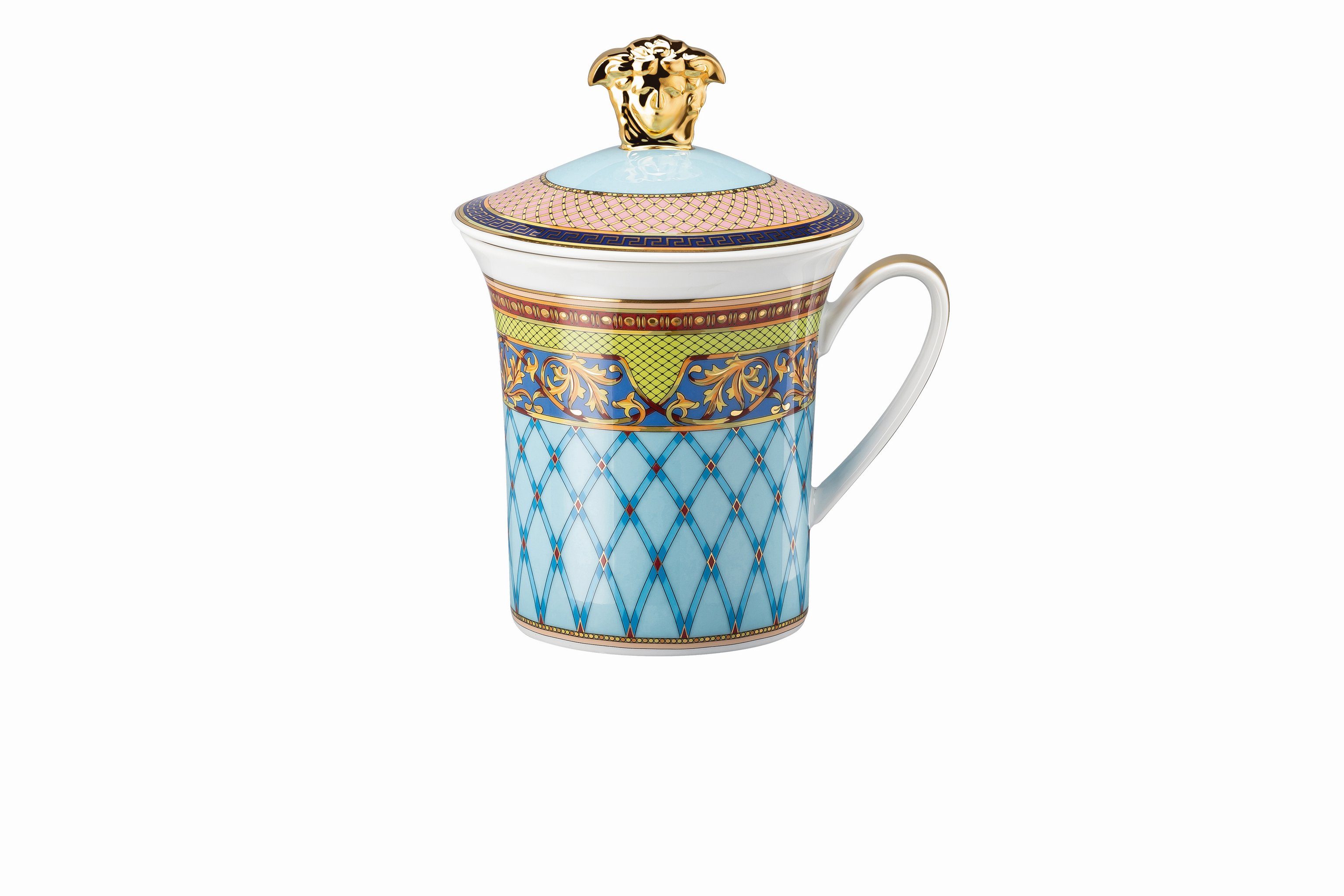 Rosenthal meets Versace Dekobecher Rosenthal Versace 30 Jahre - Becher mit Deckel 'Russian Dream - 1998'