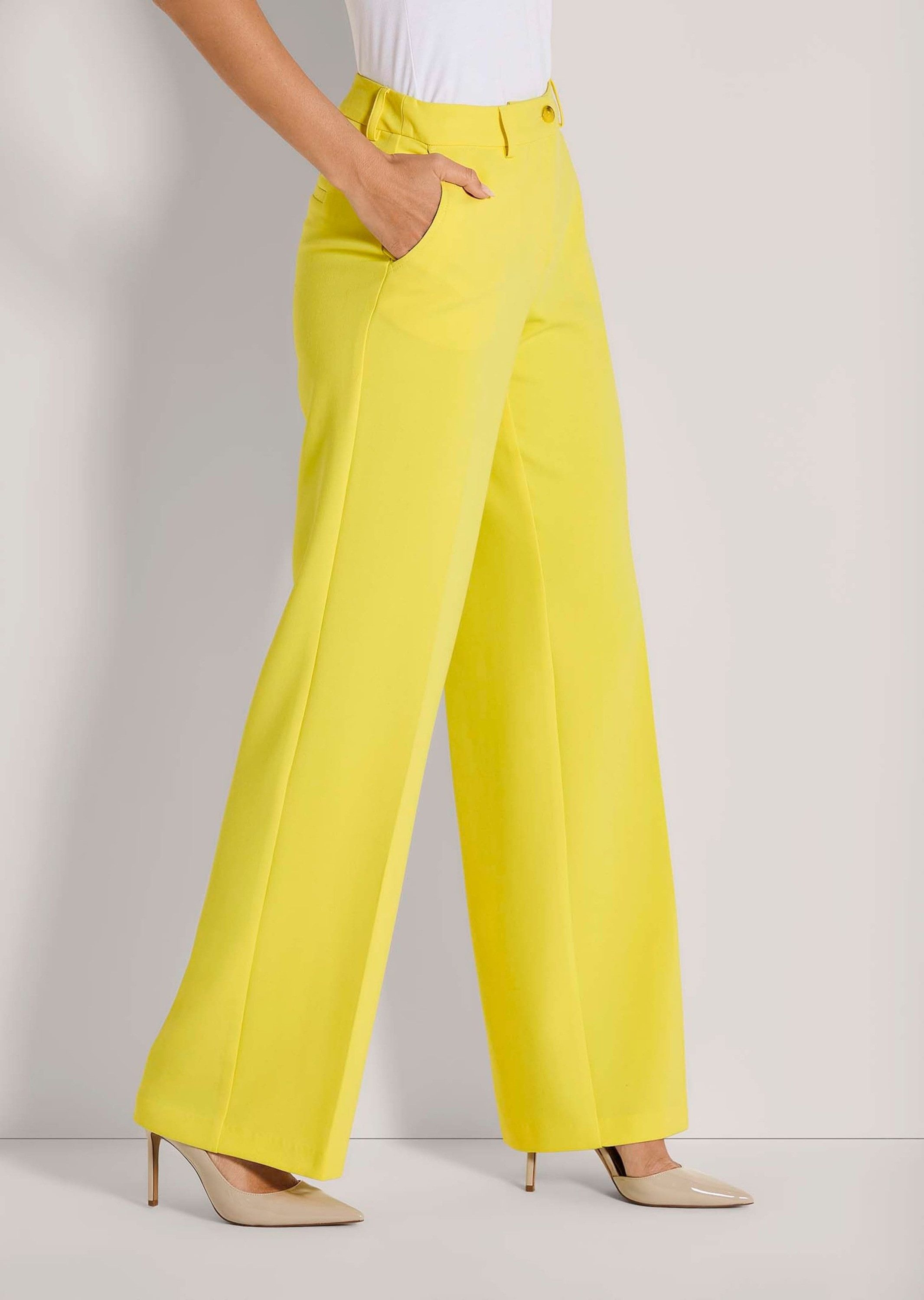 MADELEINE Bügelfaltenhose Elegante Marlenehose mit Bügelfalten