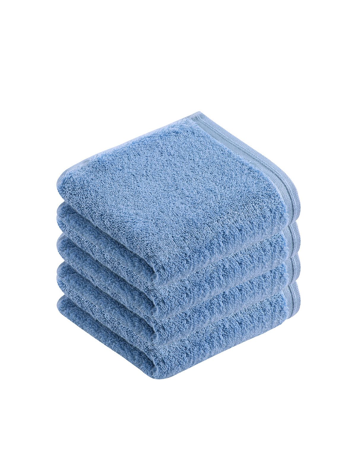 Vossen Gästehandtücher 4er Pack Gästetuch 40 x 60 cm Vegan Life, Frottier (Spar-Set, 4-St), Vegan