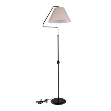 lux.pro Stehlampe, ohne Leuchtmittel, »Ellesmere« Hausleuchte E27 Standleuchte 152x45cm Schwarz / Taupe