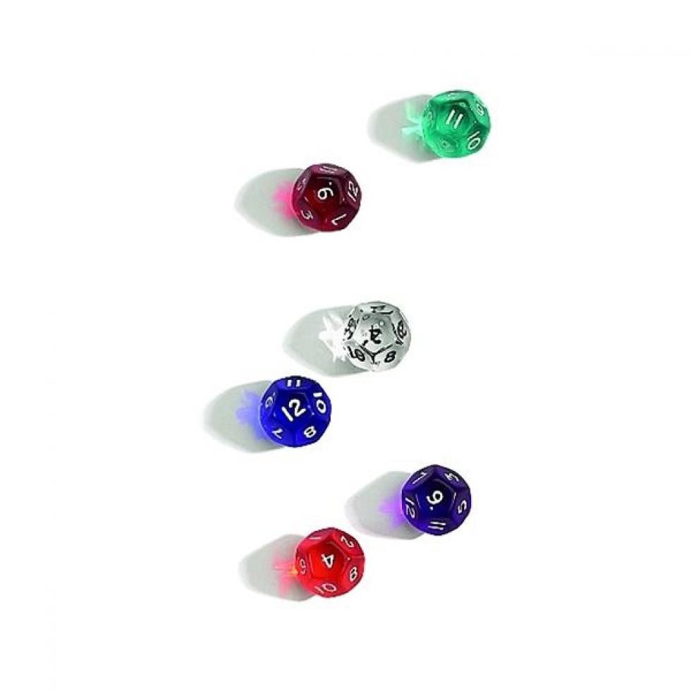 Philos Spiel, Würfel - 12-seitig - transparent - 50 Stück