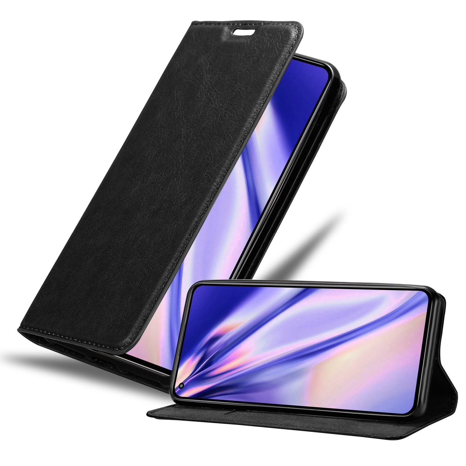 Cadorabo Handyhülle für Xiaomi Mi 11 LITE (4G / 5G) / 11 LITE NE Hülle Xiaomi Mi 11 LITE (4G / 5G) / 11 LITE NE, Hülle Schutzhülle mit Standfunktion, Magnetverschluss und Kartenfach